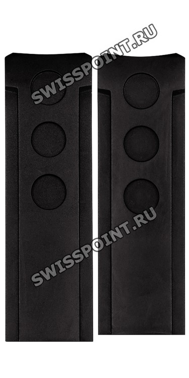 Черный резиновый ремешок Tissot T610037162, 20/20, без замка, для часов Tissot Tissot PRS 516 T100.417, T100.428, T100.430