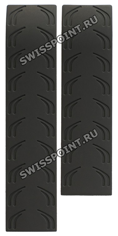 Черный каучуковый ремешок Tissot T610023019, без замка, для часов Tissot T-Race T011.414, T011.417, T372, T373, T472