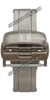 Титановый раскладной замок Tissot T640028706 с кнопками, 20 мм, для кожаного ремешка часов Tissot