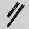 Черный кожаный ремешок Tissot T610036539, теленок, без замка, 12/10, для часов Tissot Flamingo T094.210