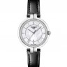 Черный кожаный ремешок Tissot T610036539, теленок, без замка, 12/10, для часов Tissot Flamingo T094.210