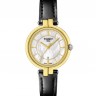 Черный кожаный ремешок Tissot T610036539, теленок, без замка, 12/10, для часов Tissot Flamingo T094.210