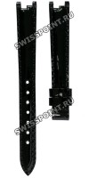 Черный кожаный ремешок Tissot T610036539, теленок, без замка, 12/10, для часов Tissot Flamingo T094.210