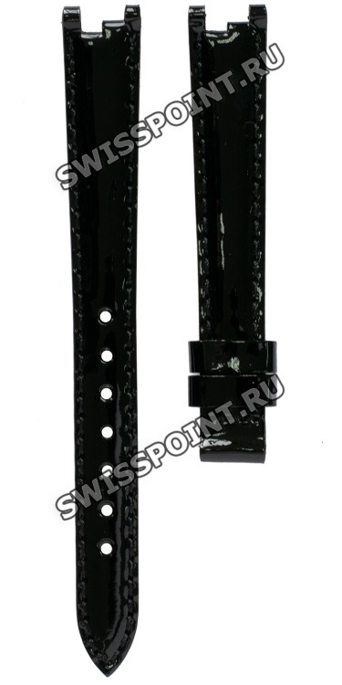 Черный кожаный ремешок Tissot T610036539, теленок, без замка, 12/10, для часов Tissot Flamingo T094.210