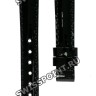 Черный кожаный ремешок Tissot T610036539, теленок, без замка, 12/10, для часов Tissot Flamingo T094.210