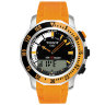 Оранжевый силиконовый ремешок Tissot T610027546, без замка, для часов Tissot Sea-Touch T026.420A, T026420A