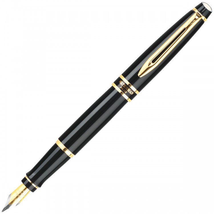 Перьевая ручка Waterman S0039100 Expert 2, Lacquer Black GT (Перо F)