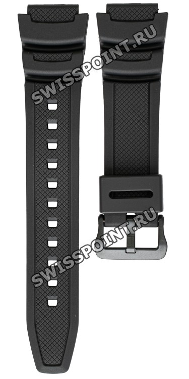 Черный полимерный ремешок Casio 10517248 для часов Casio AE-1000W-1A, AE-1000W-1A2, AE-1000W-1B