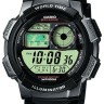 Черный полимерный ремешок Casio 10517248 для часов Casio AE-1000W-1A, AE-1000W-1A2, AE-1000W-1B