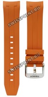 Оранжевый каучуковый ремешок Tissot T603043445, стальная пряжка, для часов Tissot Seastar 1000 Chronograph T120417, T120.417.17.051.01