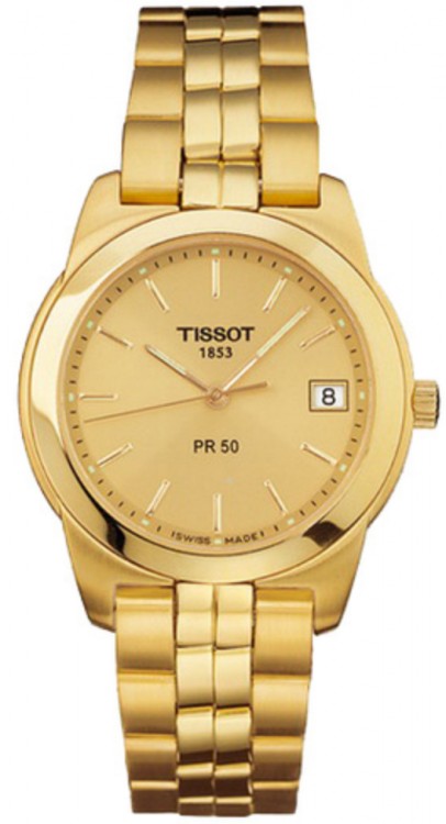 T605021493 Желтый браслет Tissot, стальной, для часов Tissot PR50 J476