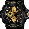 Черный ремешок Casio 10391028, полимерный, глянцевый, желтая пряжка, для часов Casio GDF-100GB-1, GA-710GB-1A, GA-710GBX-1A9, GAC-100BR-1A, GD-100GB-1, GA-110GB-1A, GA-110GBX-1A, GA-140GB-1A1