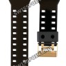 Черный ремешок Casio 10391028, полимерный, глянцевый, желтая пряжка, для часов Casio GDF-100GB-1, GA-710GB-1A, GA-710GBX-1A9, GAC-100BR-1A, GD-100GB-1, GA-110GB-1A, GA-110GBX-1A, GA-140GB-1A1