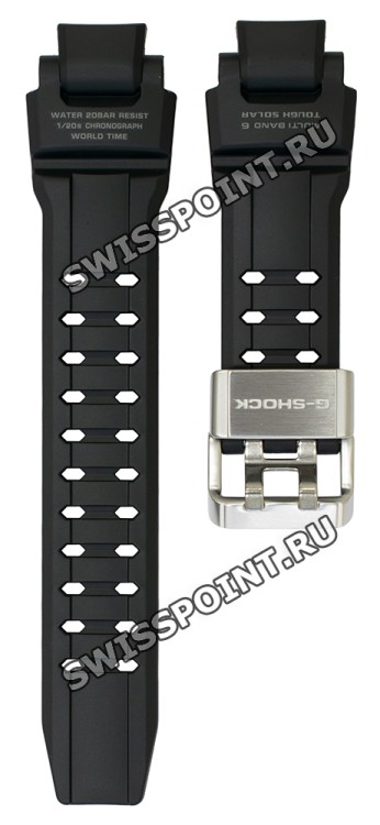 Черный полимерный ремешок Casio 10412716 для часов Casio GW-A1000-1A