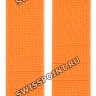 Оранжевый силиконовый ремешок Tissot T610026463, без замка, для часов Tissot T-Touch Expert T013.420, T013420, T047.420, T047420