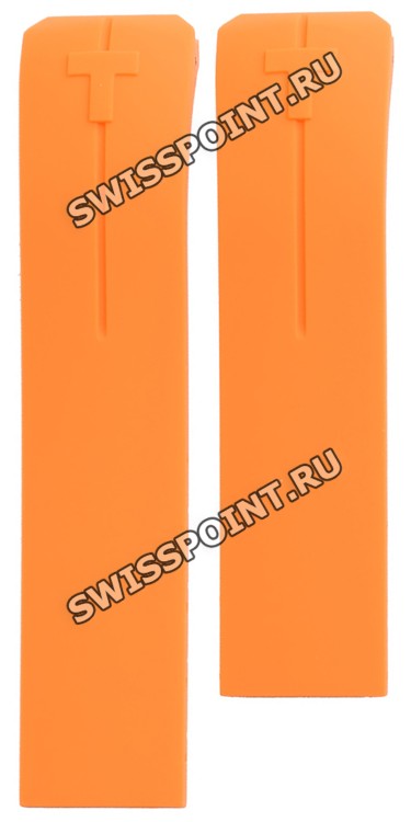 Оранжевый силиконовый ремешок Tissot T610026463, без замка, для часов Tissot T-Touch Expert T013.420, T013420, T047.420, T047420