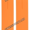 Оранжевый силиконовый ремешок Tissot T610026463, без замка, для часов Tissot T-Touch Expert T013.420, T013420, T047.420, T047420