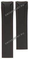 Черный каучуковый ремешок Tissot T610028918, без замка, для часов Tissot Veloci-T T024.417, T024417A, T024.427, T024427A