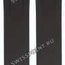 Черный каучуковый ремешок Tissot T610028918, без замка, для часов Tissot Veloci-T T024.417, T024417A, T024.427, T024427A