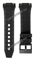 Черный резиновый ремешок Certina C603018587, черная пряжка, для часов Certina C023.710.17.051.00 Ds Eagle
