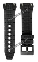Черный каучуковый ремешок Certina C603018587, черная пряжка, для часов Certina C023.710.17.051.00 Ds Eagle