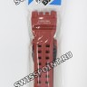 Красный полимерный ремешок Casio 10518723 для часов Casio GPW-1000RD-4A