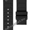 Черный силиконовый ремешок Balmain B1731055, 24/20, с боковым вырезом, без замка, для часов Balmain Balmainia 7581