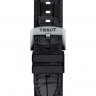 Черный каучуковый ремешок Tissot T603044130 с кожаной накладкой, имитация крокодила, 22/22, стальная пряжка, для часов Tissot T-Race Swissmatic T115.407.17.051.00