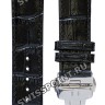 Черный кожаный ремешок Tissot T600040742 / T610034667, теленок, 20/18, стальная клипса, для часов Tissot Bridgeport T921.427, T921427