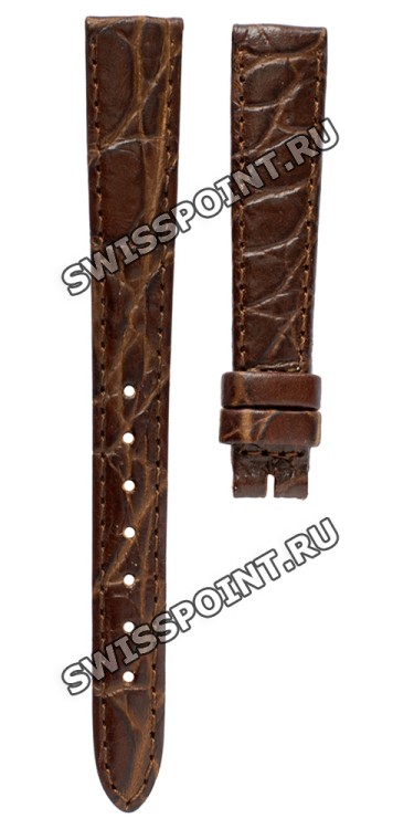 Коричневый кожаный ремешок Longines L682104084, теленок, 13/10, без замка, для часов Longines Lyre L4.258.2, L4.259.2, L4.260.2