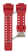 Красный полимерный ремешок Casio 10395226, стальная пряжка, для часов Casio G-Shock GA-100B-4A, GA-110FC-1A, GA-140-4A