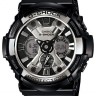 Черный глянцевый полимерный ремешок Casio 10414651 для часов Casio GA-150BW-1A, GA-200BW-1A, GA-200RG-1A
