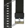 Черный глянцевый полимерный ремешок Casio 10414651 для часов Casio GA-150BW-1A, GA-200BW-1A, GA-200RG-1A