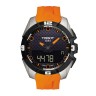 Оранжевый каучуковый ремешок Tissot T610034735, 22/20, без замка, для часов Tissot T-Touch Solar T091.420, T091.420.47.051.01, T110.420