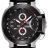 Черный каучуковый ремешок Tissot T610029696, без замка, для часов Tissot T-Race T048.417, T048417A, T048.427, T048427A
