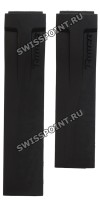 Черный каучуковый ремешок Tissot T610029696, без замка, для часов Tissot T-Race T048.417, T048417A, T048.427, T048427A