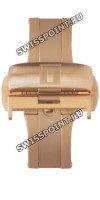Розовый стальной раскладной замок Tissot T640028389 с кнопками, 22 мм, для кожаного ремешка часов Tissot