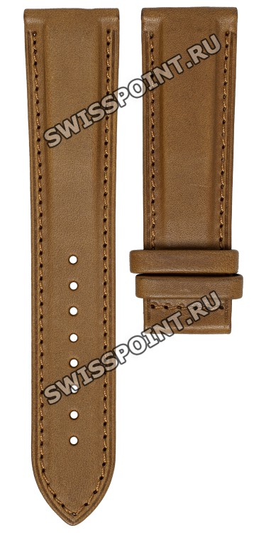 Коричневый кожаный ремешок Tissot T610048189, 22/20, без замка, для часов Tissot T142.462.16.052.00 Telemeter 1938 Heritage