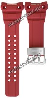 Красный полимерный ремешок Casio 10518724 для часов Casio GWN-1000RD-4A