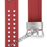 Красный полимерный ремешок Casio 10518724 для часов Casio GWN-1000RD-4A