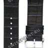 Черный кожаный ремешок Tissot T600040833, теленок, 15/18, с вырезом, стальная пряжка, для часов Tissot Generosi-T T105.309, T105309