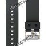 Черный полимерный ремешок Casio 10414667 для часов Casio GLX-150-1