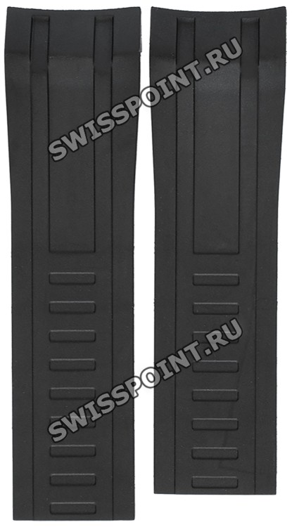 Черный каучуковый ремешок Certina C610020740, без замка, для часов Certina Ds Action C032.427.17.051.00