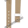 Белый кожаный ремешок Tissot T610036541, перламутр, теленок, 12/10, без клипсы, для часов Tissot Flamingo T094.210, T094210A
