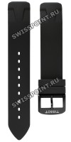 Черный силиконовый ремешок Tissot T603035436 интегрированный, черная пряжка, для часов Tissot T-Race T081.420, T081420A