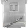 Стальной раскладной замок Tissot T640015945, 16 мм, для каучукового ремешка часов Tissot
