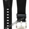 Синий кожаный ремешок Tissot T600047701 / T610047702, 27/18, с вырезом 12 мм, стальная пряжка, для часов Tissot T137.407.16.041.00 PRX Powermatic 80, T137.410.16.041.00