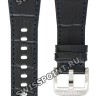 Синий кожаный ремешок Tissot T600047701 / T610047702, 27/18, с вырезом 12 мм, стальная пряжка, для часов Tissot T137.407.16.041.00 PRX Powermatic 80, T137.410.16.041.00