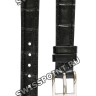 Черный кожаный ремешок Tissot T600013133, имитация крокодила, 12/10, стальная пряжка, для часов Tissot Stylist C226K