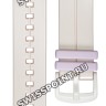 Розовый полимерный ремешок Casio 10566543 для часов Casio BGS-100SC-4A